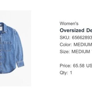 Abercrombie & Fitch Blue Denim Jacket